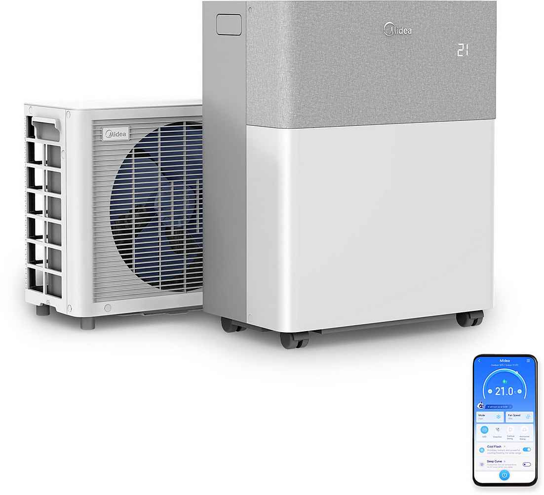 Split-Klimaanlage Midea PortaSplit 8000 BTU – Plug-and-Play Klimakomfort ohne Bohren – Image 2