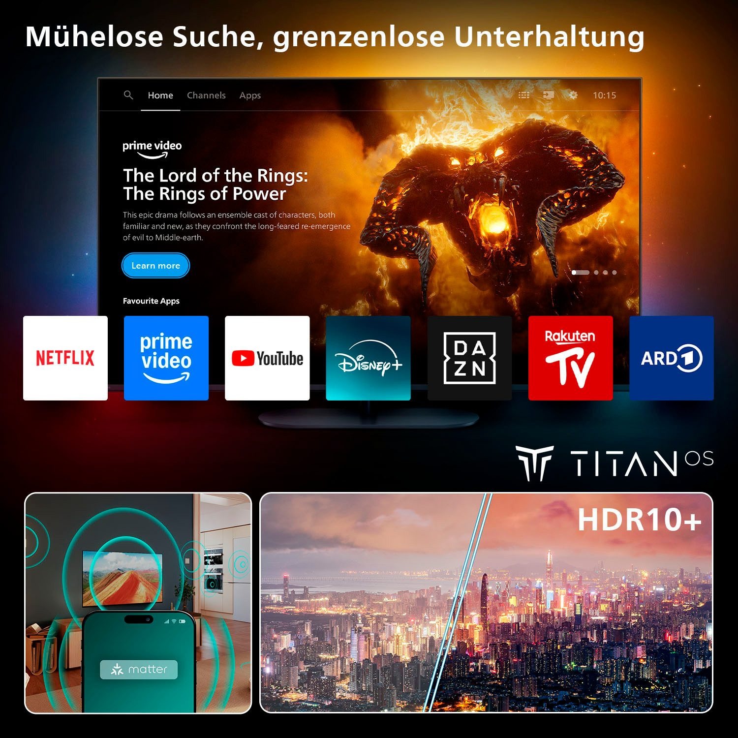 Fernseher Philips 65PUS7800/12 – 65" 4K QLED Smart TV – Image 5