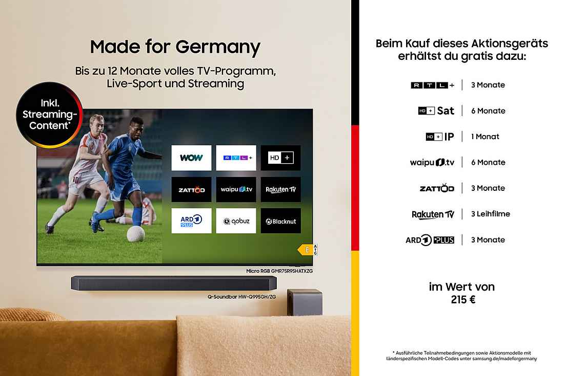 Smart TV Samsung GQ75Q6FAAU – 75 Zoll 4K QLED – Image 3