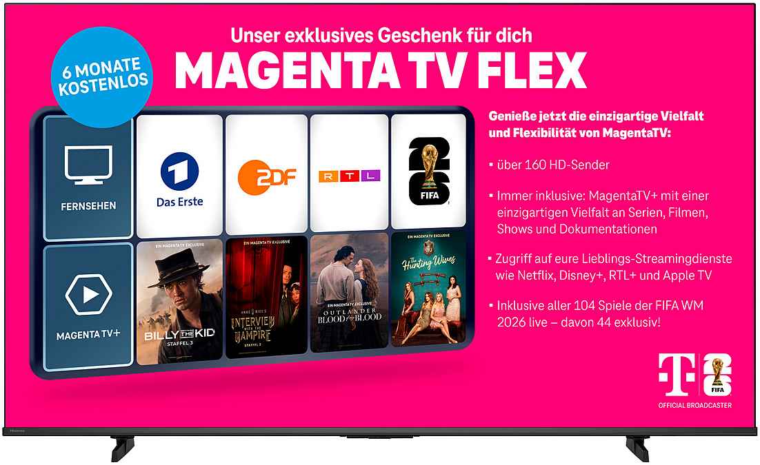 Fernseher Hisense E77Q 4K QLED Smart TV – Quantum Dot Colour, AI Smooth Motion – Image 2
