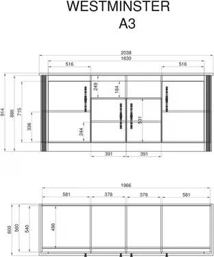 Küchenset „KS-Westminster Rustikal"  – Ausnahmedesign – Image 6