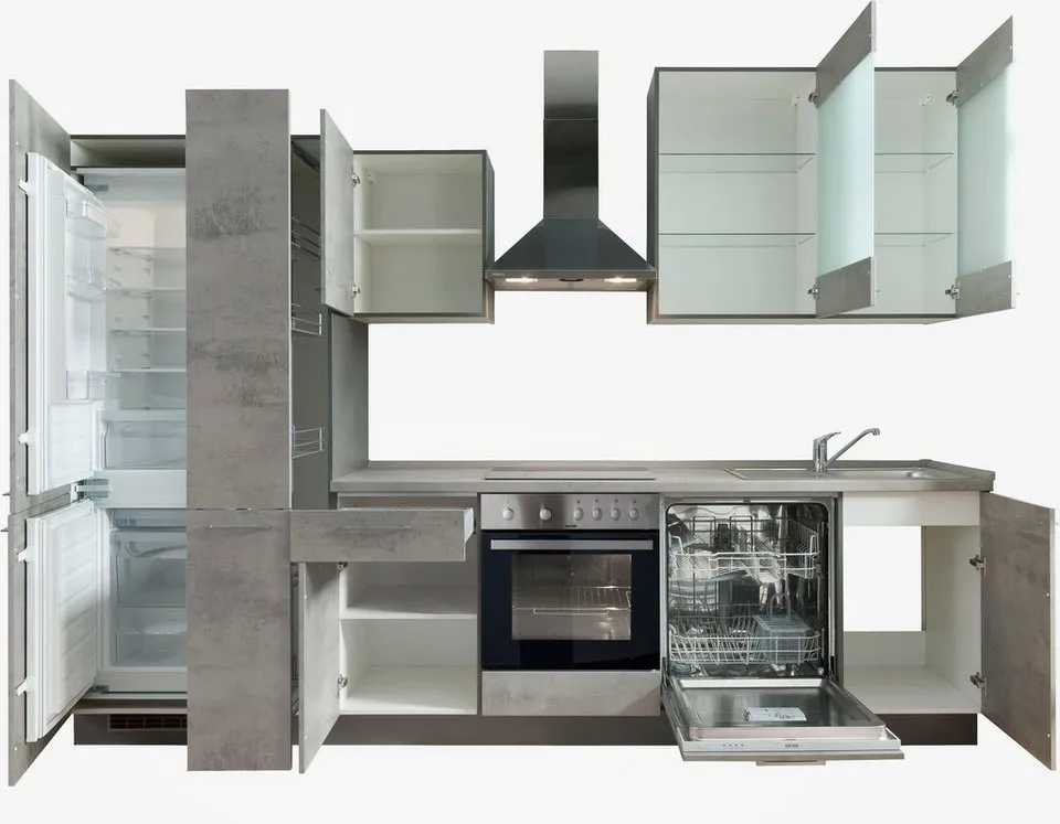 Küchenzeile KOCHSTATION Trea 310 cm – modernes Design – Image 5