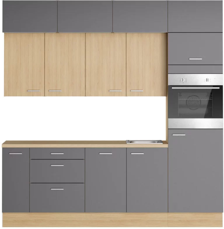 Küchenzeile KS-Lucy 240 cm – minimalistisches Design