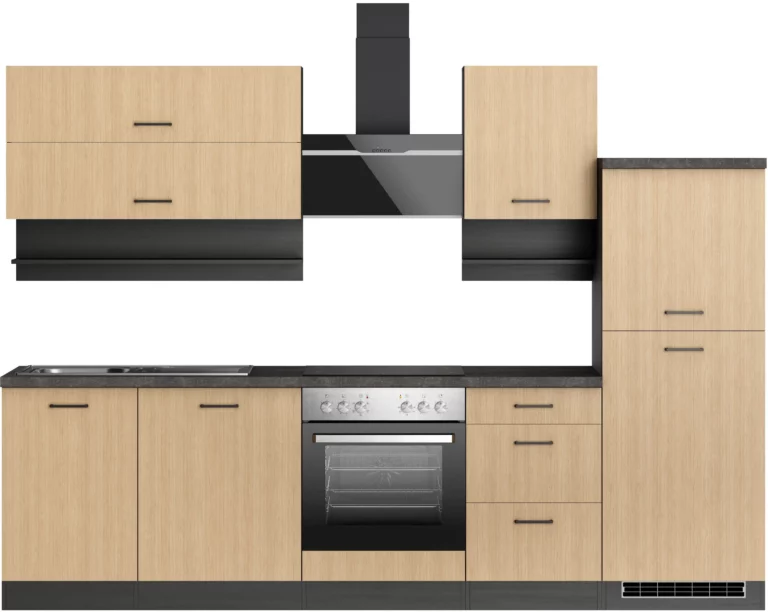 Küchenzeile KS-Frieda 280 cm – CPL-Arbeitsplatte