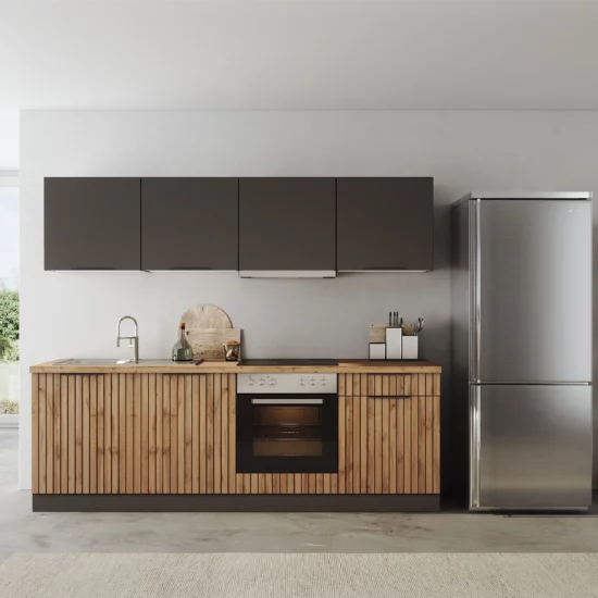 Küchenzeile KS-Lagos2 240 cm – 38-mm-Arbeitsplatte – Image 2