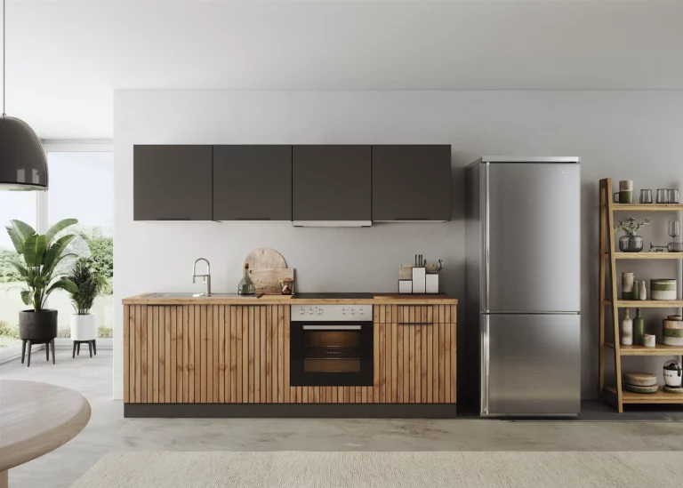Küchenzeile KS-Lagos2 240 cm – 38-mm-Arbeitsplatte