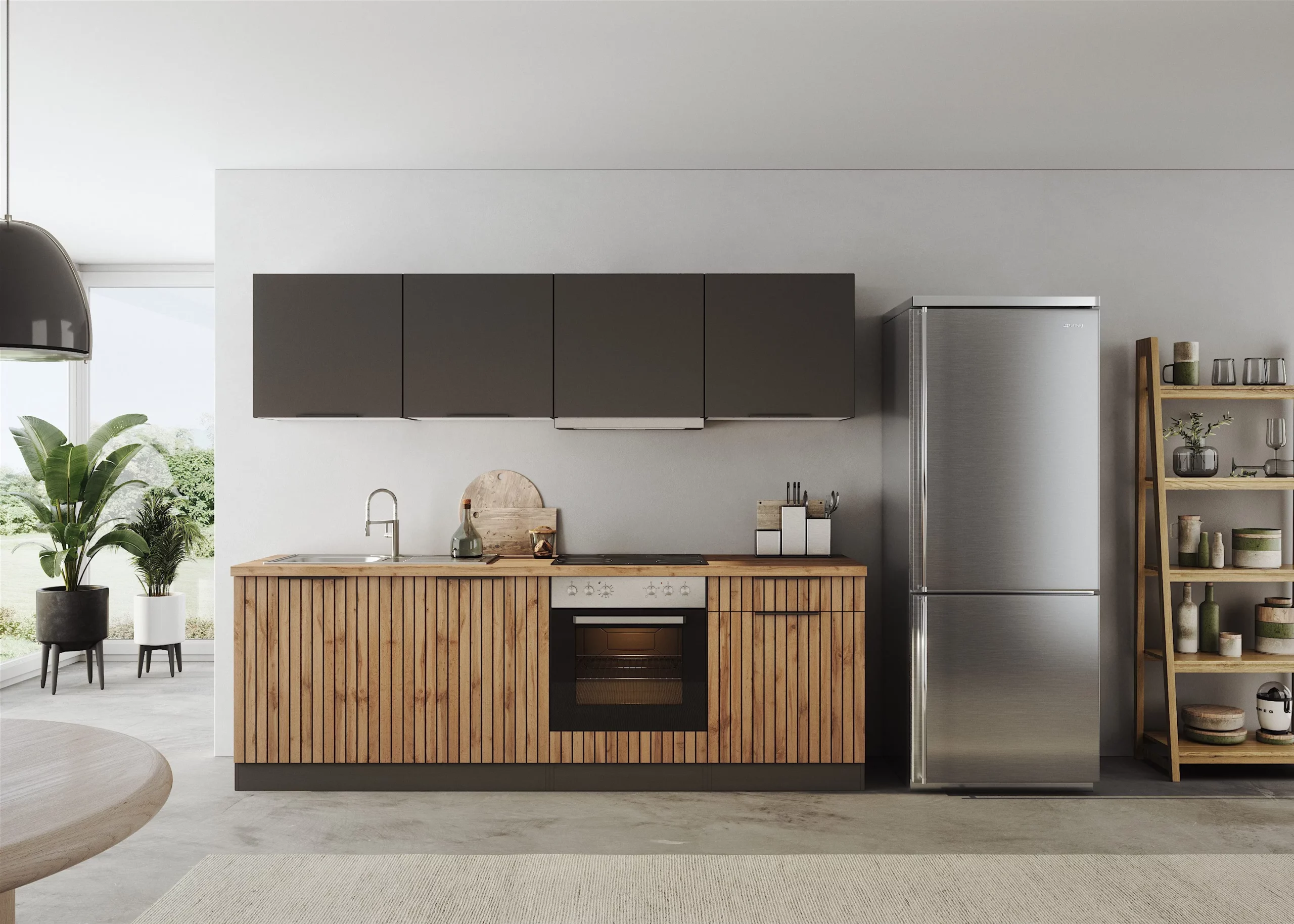 Küchenzeile KS-Lagos2 240 cm – 38-mm-Arbeitsplatte – Image 2