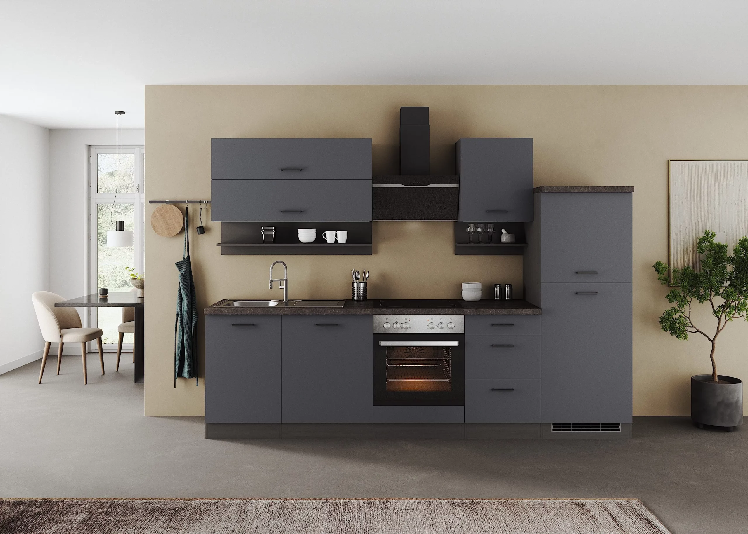 Küchenzeile KS-Frieda 280 cm – CPL-Arbeitsplatte – Image 4