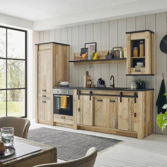 Küchenzeile Home affaire „Sherwood" Holzdekor – Image 3
