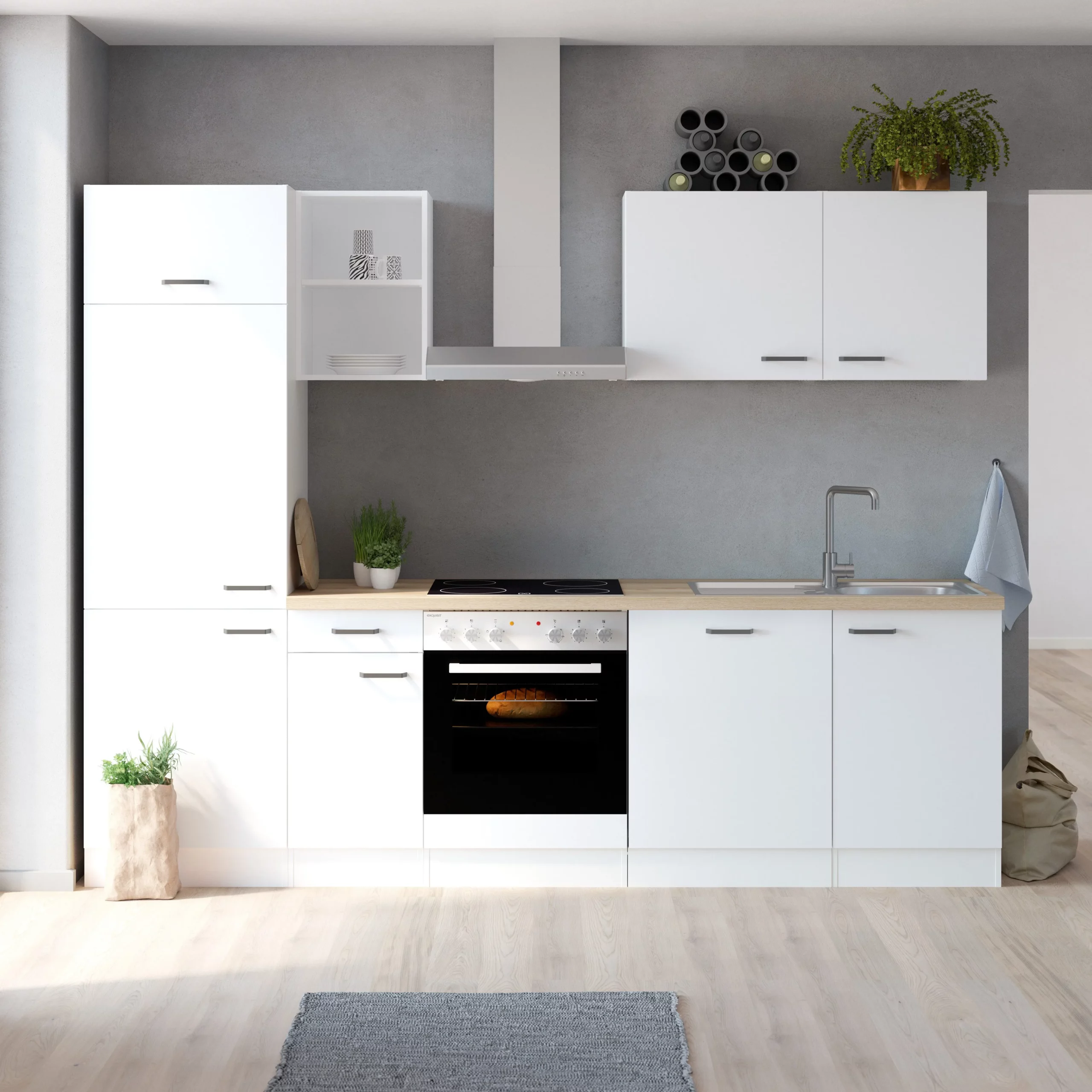 Küchenzeile OPTIFIT Ester – 38-mm-Arbeitsplatte, Metallgriffe – Image 5