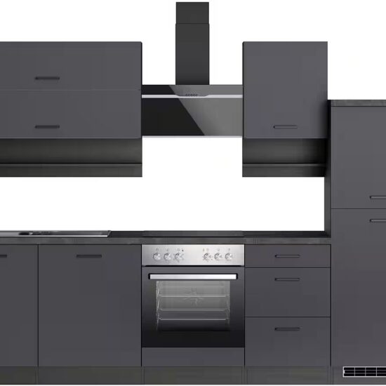 KOCHSTATION Küchenzeile KS-Frieda Breite 280 cm, wahlweise mit E-Geräten, mit 38mm starker Arbeitsplatte – Image 9