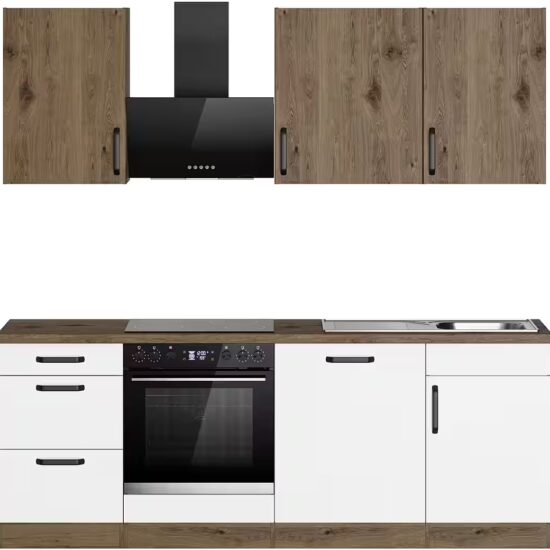 wiho Küchen Küchenzeile Elba, wahlweise mit Hanseatic E-Geräten, Breite 220 cm – Image 9