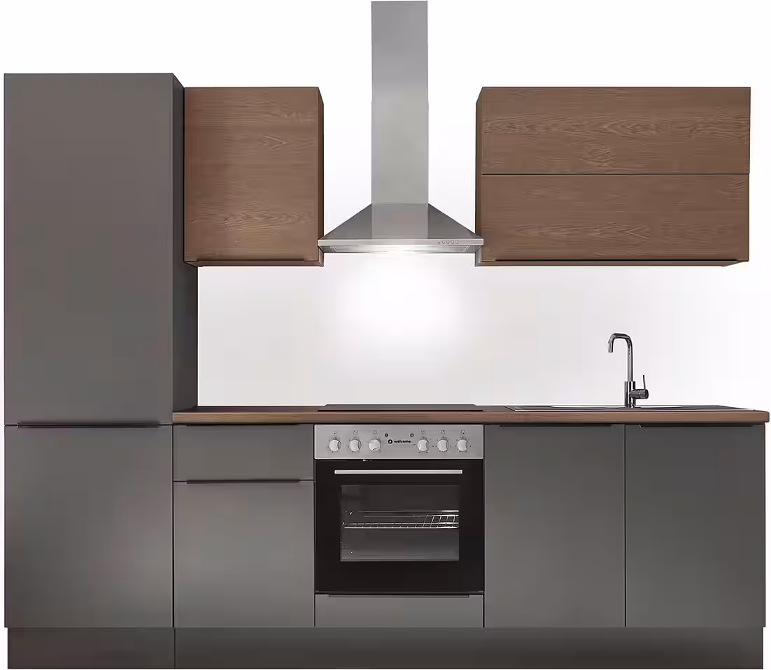 KOCHSTATION Küchenzeile Cocco B/H/T 270x211x60 cm, Breite 270 cm, wahlweise mit E-Geräten und Induktion – Image 2