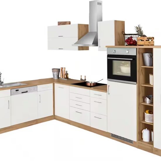 KOCHSTATION Winkelküche KS-Colmar, mit E-Geräten, Stellbreite 210/330 cm – Image 9