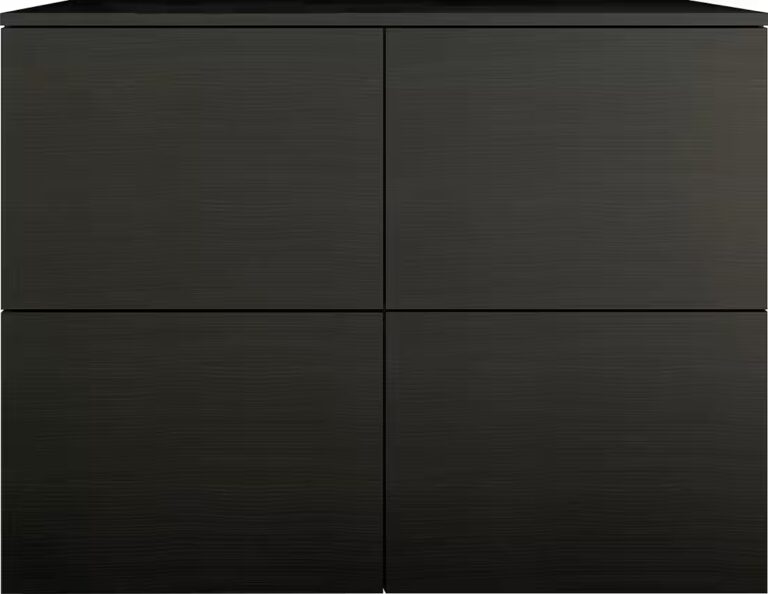 borchardt Möbel Kommode Rova, Sideboard mit 4 Türen, Praktische Push-to-open-Funktion, verstellbare Böden, Breite 93 cm