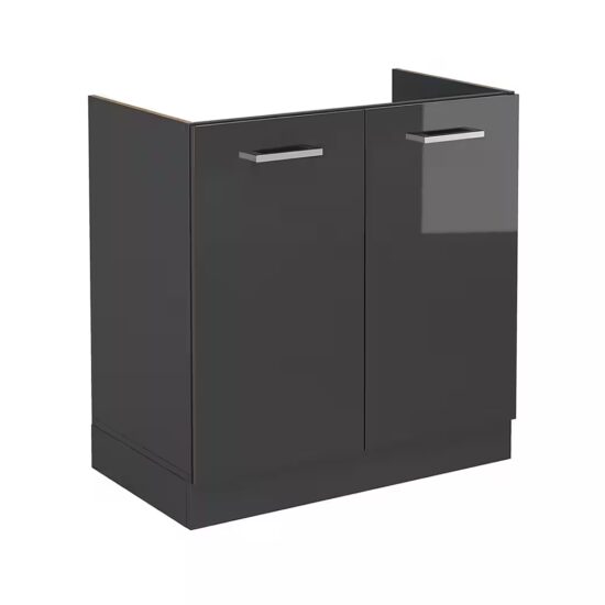 Vicco Unterschrank R-Line, Goldkraft Eiche/Anthrazit, 80 cm ohne Arbeitsplatte (1-St) – Image 2