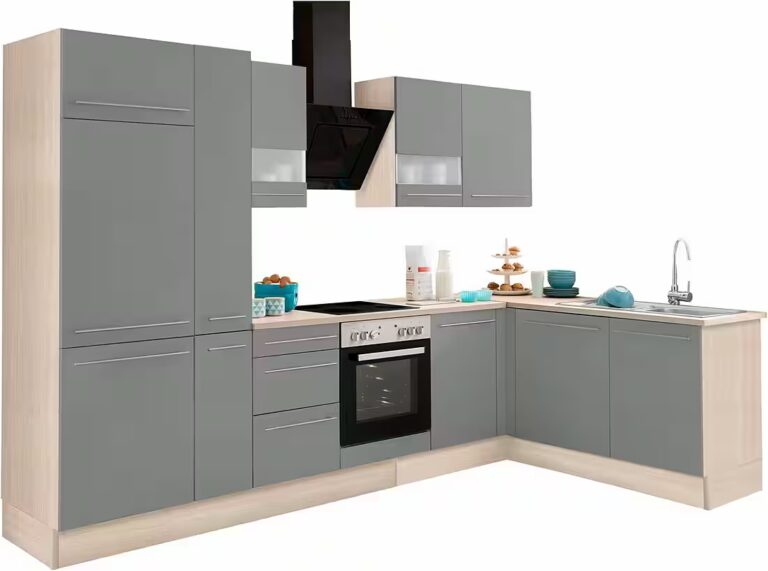 OPTIFIT Winkelküche Bern, Stellbreite 315x175 cm,wahlweise mit E-Geräten,höhenverstellb.Füße