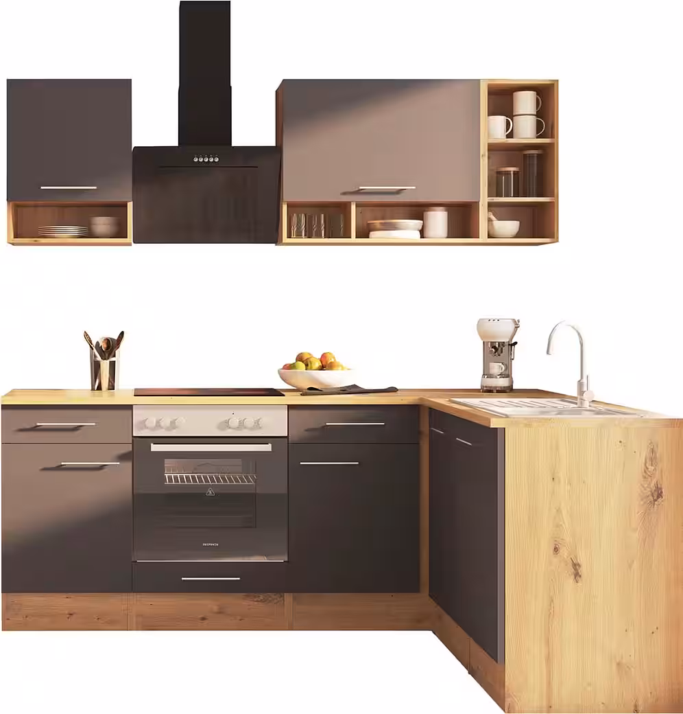 RESPEKTA Winkelküche Hilde, wechselseitig aufbaubar, Breite 220 cm, exklusiver Konfiguration für OTTO – Image 3