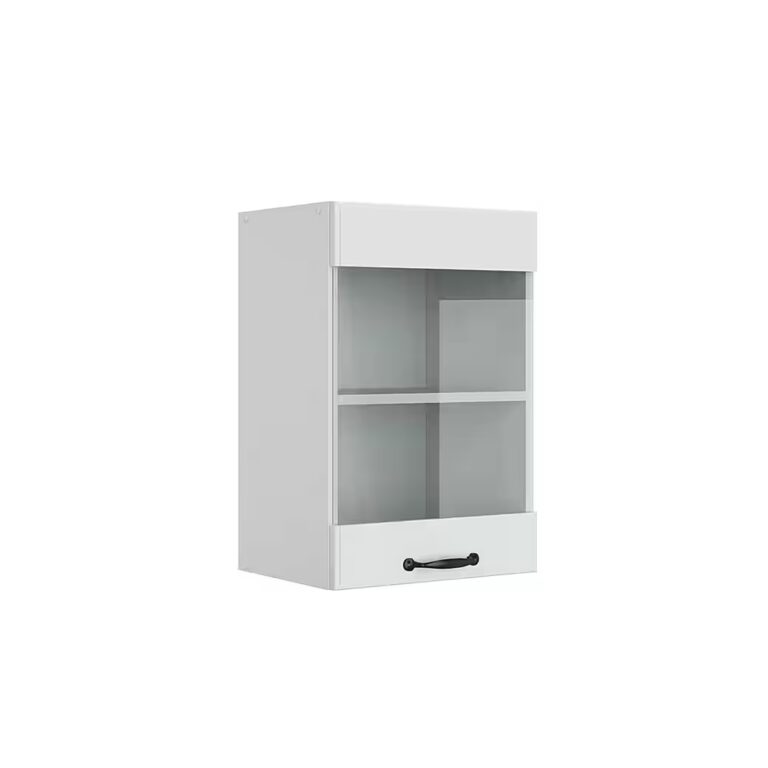Vicco Glashängeschrank R-Line, Blau-Grau/Weiß, 40 cm (1-St)