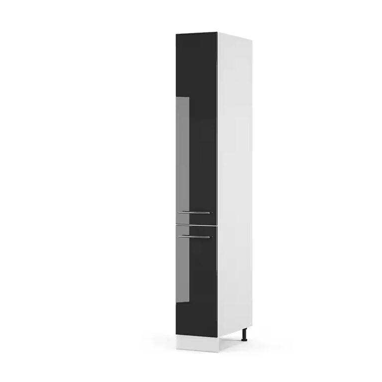 Vicco Hochschrank Fame-Line, Weiß Hochglanz/Weiß, 30 cm (1-St)