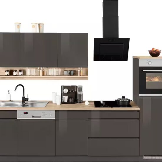 KOCHSTATION Küchenzeile KS-Virginia,neu in verbesserter Ausführung, Breite 300 cm, Soft-Close, wahlweise mit E-Geräten – Image 6
