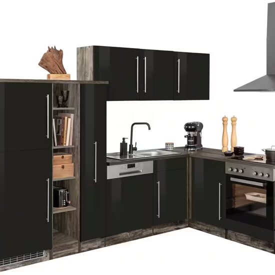 KOCHSTATION Winkelküche KS-Samos, Stellbreite 290x170 cm, wahlweise mit E-Geräten, mit Arbeitsplatte – Image 11