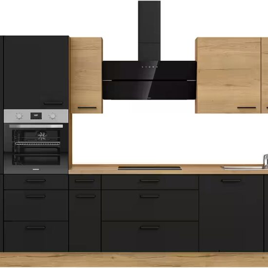 nobilia® Küchenzeile "MIAMI", NEU: individuell anpassbar mit gratis Profi-Beratung, vormontiert, Breite 360 cm, Ausrichtung wählbar, wahlw. mit E-Geräten – Image 3