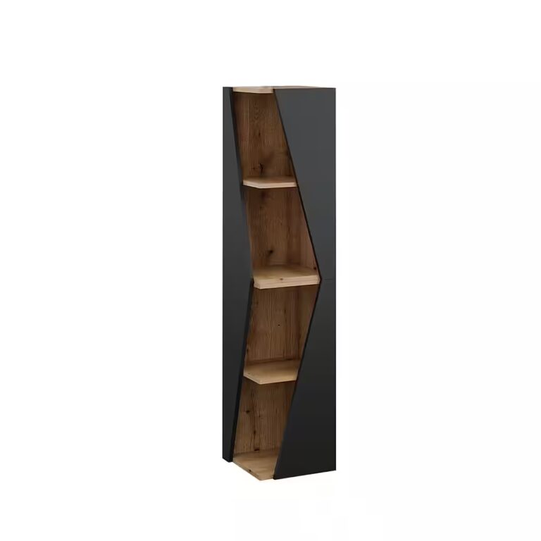 Vicco Hochschrank Benno, Anthrazit/Eiche, 31.6 x 70.5 cm mit 3 Ablagen (1-St)