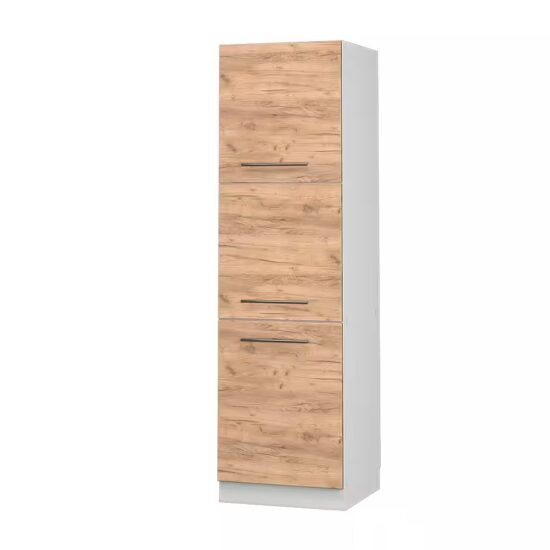 Vicco Herdumbauschrank Fame-Line, Weiß Hochglanz/Weiß, 60 cm mit offenem Regal (1-St) – Image 2