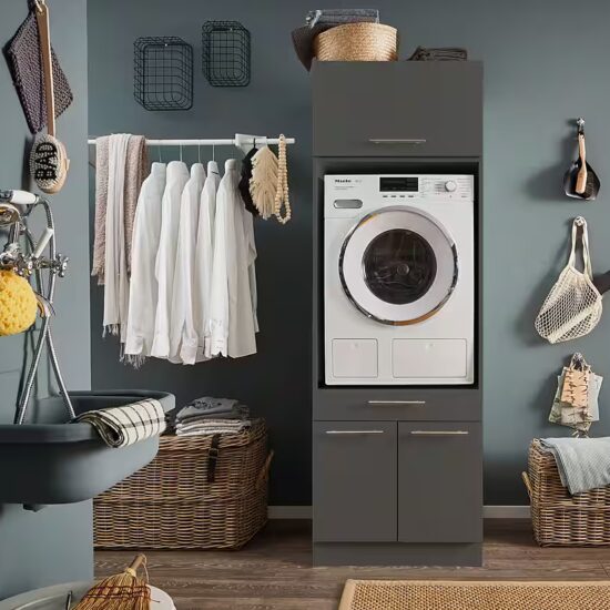 Laundreezy Mehrzweckschrank-Set LAUNDREEZY LDSK1, Breite 67,5 cm, Softclose, höhenverstellbare Füße – Image 2
