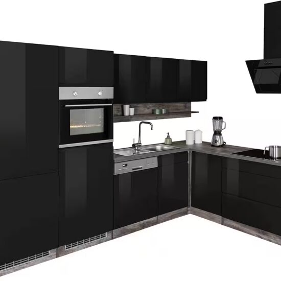 KOCHSTATION Winkelküche KS-Virginia,neu in verbesserter Ausführung, Stellbreite 290/190 cm cm, Soft-Close, wahlweise mit Induktion – Image 2