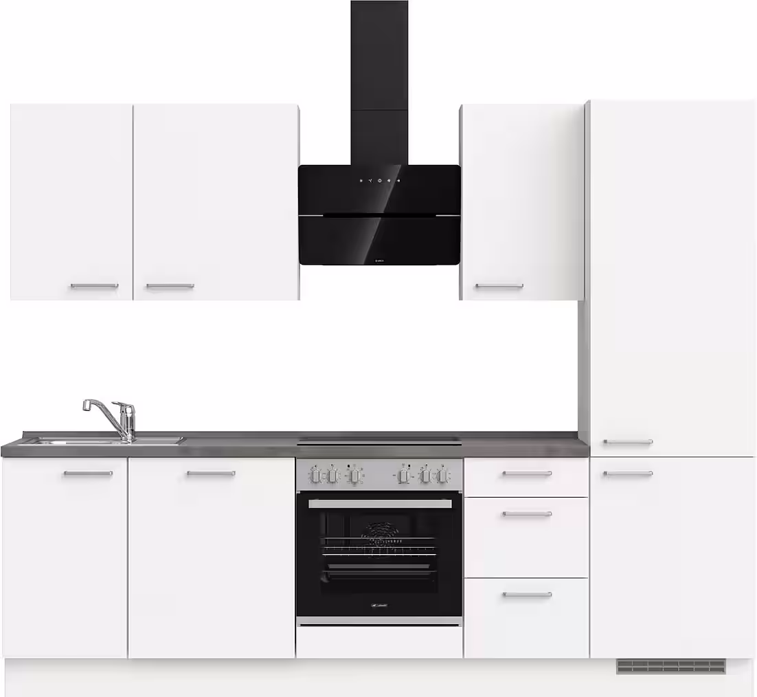 nobilia® Küchenzeile "Touch II", NEU: individuell anpassbar mit gratis Profi-Beratung, vormontiert, Breite 270 cm, Ausrichtung wählbar, wahlw. mit E-Geräten – Image 2