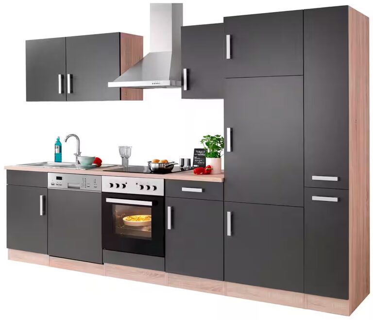 KOCHSTATION Küchenzeile KS-Toronto, Breite 310 cm, mit E-Geräten