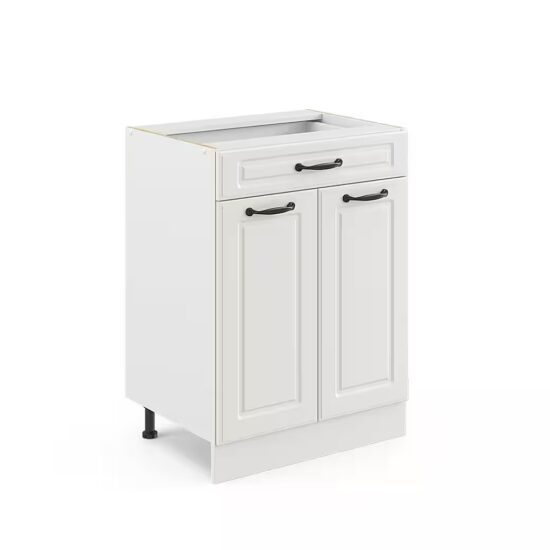 Vicco Unterschrank R-Line, Weiß Landhaus/Weiß, 60 cm mit Schubladen, ohne Arbeitsplatte (1-St) – Image 2