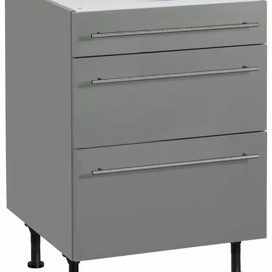OPTIFIT Unterschrank Bern 60 cm breit, mit Schubkasten und 2 Auszügen,höhenverstellbare Füße – Image 5