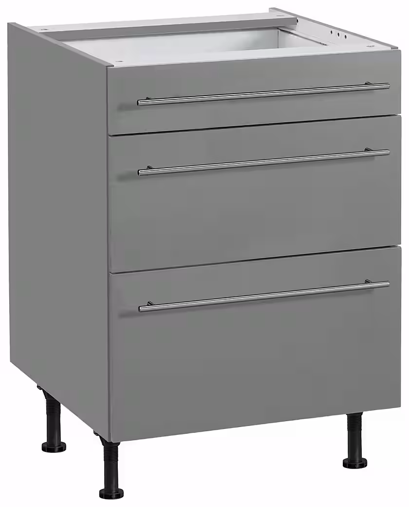 OPTIFIT Unterschrank Bern 60 cm breit, mit Schubkasten und 2 Auszügen,höhenverstellbare Füße – Image 5