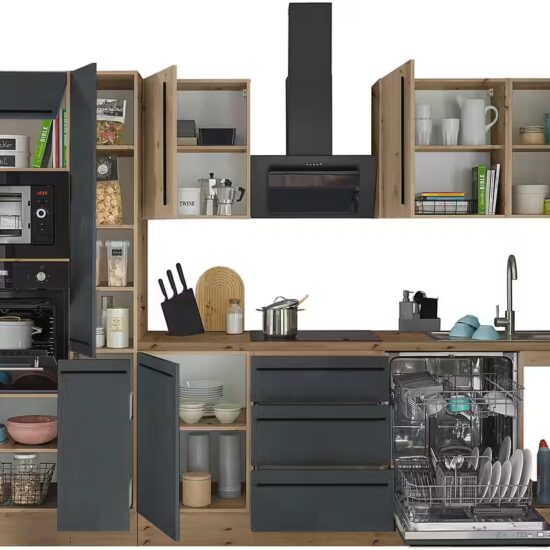 KOCHSTATION Küchenzeile Florida, Breite 310 cm, wahlweise mit E-Geräten,Softclose für Türen/Schubkästen – Image 4