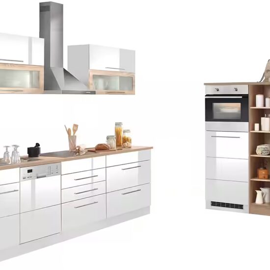 KOCHSTATION Küchenzeile KS-Wien, Breite 440 cm, wahlweise mit E-Geräten und Induktion – Image 9
