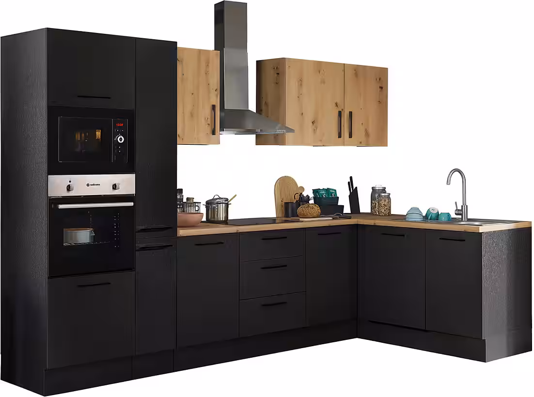 BASIC by Balculina Winkelküche Turin, Stellbreite 310x175 cm, wahlweise mit E-Geräten – Image 2