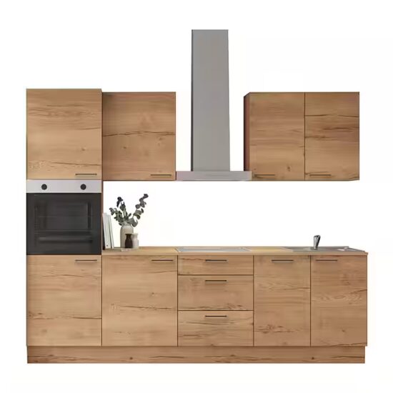 nobilia® Küchenzeile Norr, individuell anpassbar, gratis Küchenplanung mit Profis, (Breite 270 cm), vormontiert, wahlw. mit E-Geräten, inkl. Lieferung – Image 4
