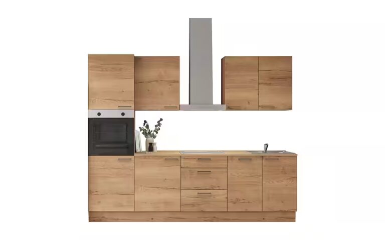 nobilia® Küchenzeile Norr, individuell anpassbar, gratis Küchenplanung mit Profis, (Breite 270 cm), vormontiert, wahlw. mit E-Geräten, inkl. Lieferung