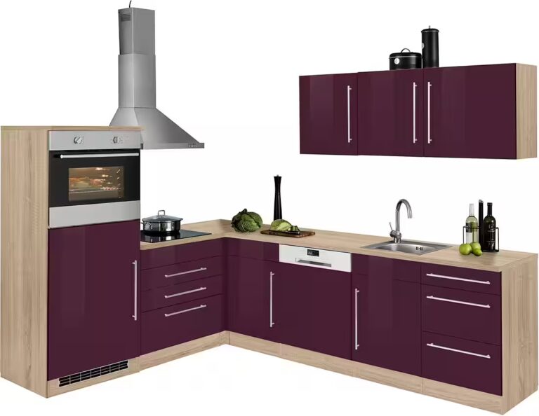 KOCHSTATION Winkelküche KS-Samos, Stellbreite 200x270 cm, wahlweise mit E-Geräten und Induktion