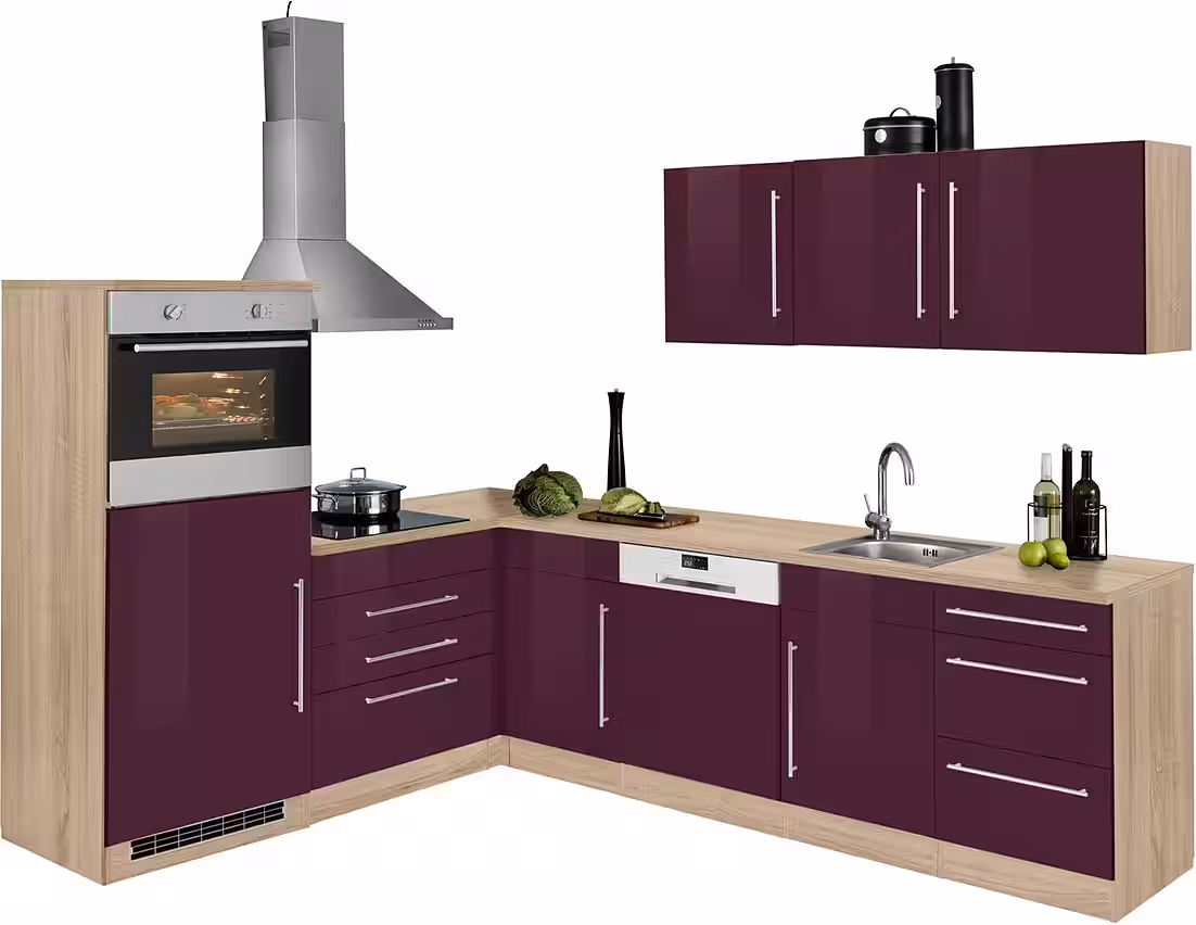 KOCHSTATION Winkelküche KS-Samos, Stellbreite 200x270 cm, wahlweise mit E-Geräten und Induktion – Image 9