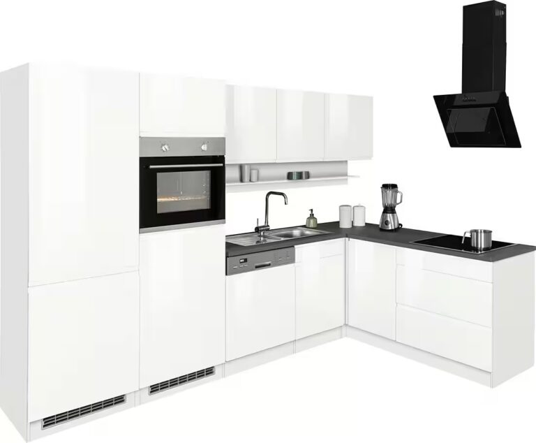 KOCHSTATION Winkelküche KS-Virginia,neu in verbesserter Ausführung, Stellbreite 290/190 cm cm, Soft-Close, wahlweise mit Induktion