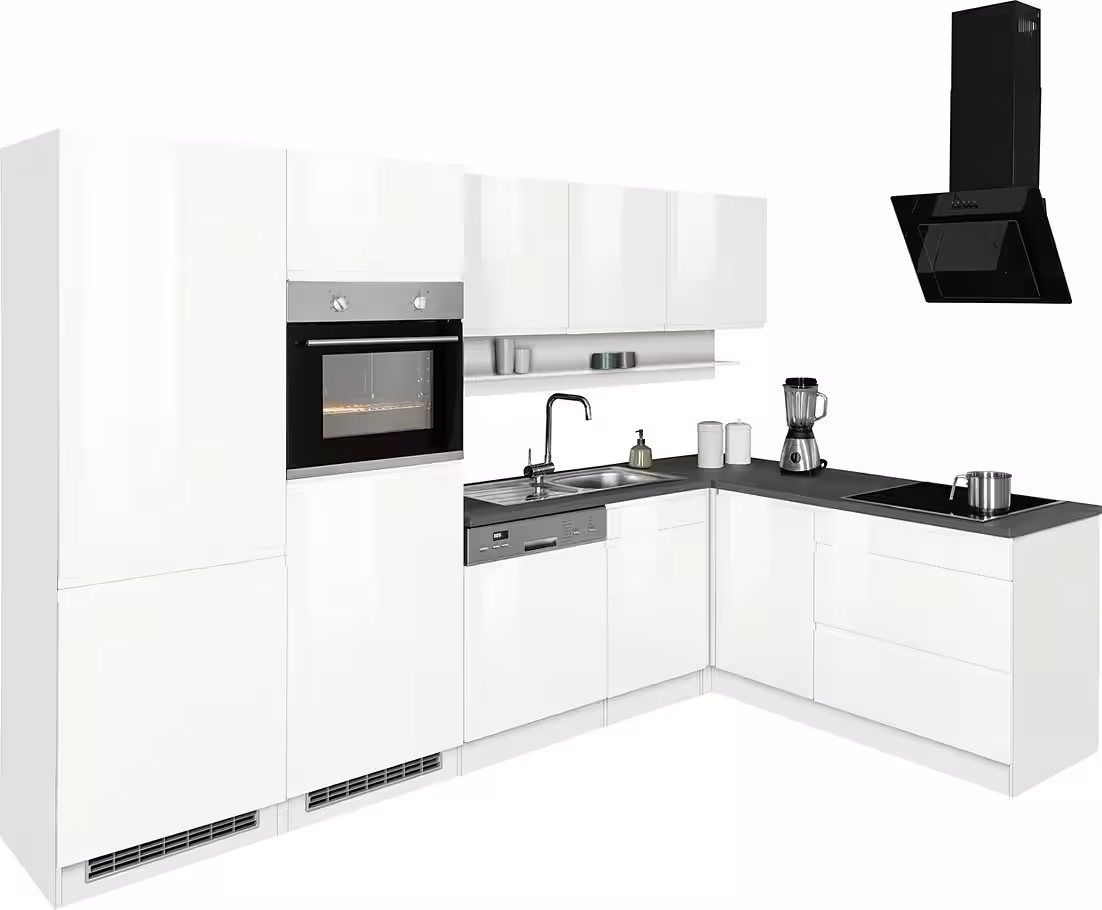 KOCHSTATION Winkelküche KS-Virginia,neu in verbesserter Ausführung, Stellbreite 290/190 cm cm, Soft-Close, wahlweise mit Induktion – Image 5