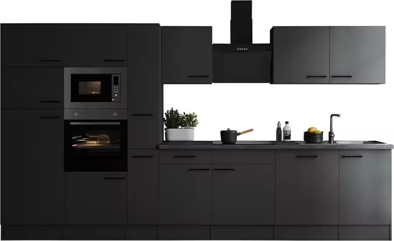 RESPEKTA Küchenzeile Oliver, Breite 370 cm, 90 cm Arbeitshöhe, in exklusiver Konfiguration für OTTO