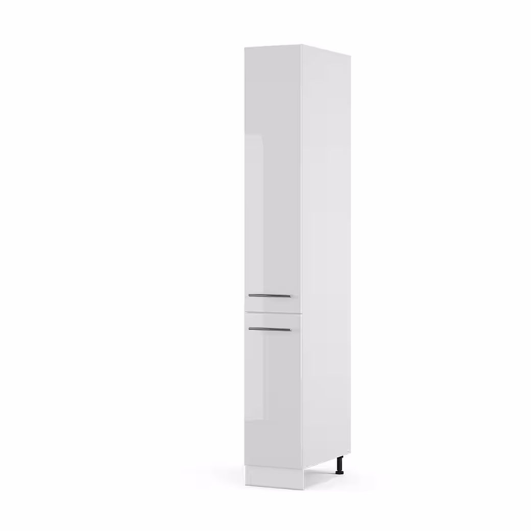 Vicco Hochschrank Fame-Line, Weiß Hochglanz/Weiß, 30 cm (1-St) – Image 2