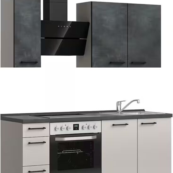 nobilia® Küchenzeile "MIAMI", NEU: individuell anpassbar mit gratis Profi-Beratung, vormontiert, Breite 180 cm, Ausrichtung wählbar, wahlw. mit E-Geräten – Image 2