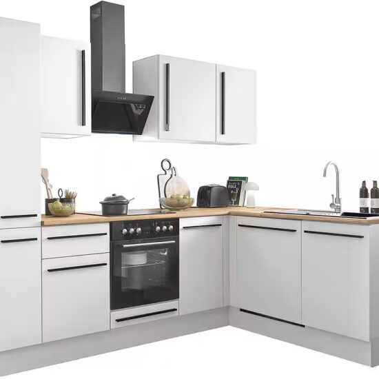 BASIC by Balculina Winkelküche Denver, Küche BxHxT 250/115 x 211 x 60, Breite 250 cm, wahlweise mit E-Geräten und Induktion – Image 9