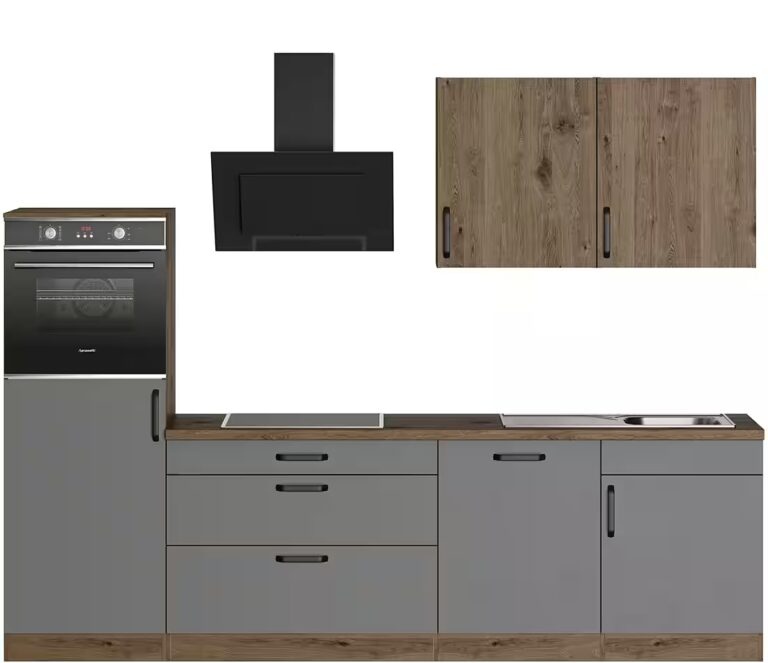 wiho Küchen Küchenzeile Elba, wahlweise mit Hanseatic E-Geräten, Breite 330 cm